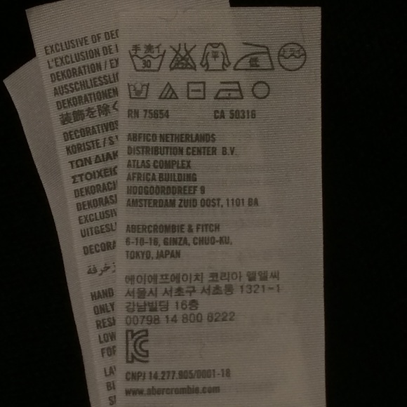 Abercrombie & Fitch Small Dark Navy V-Neck Sweater - Picture 7 of 7